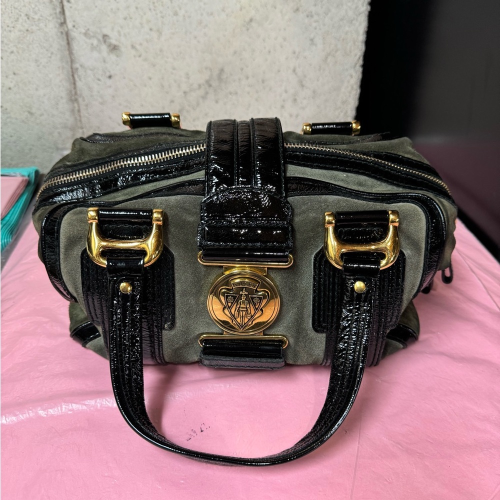 Gucci Suede Medium Aviatrix Handle Bag - Picture 12 of 14
